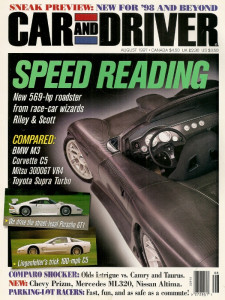 CAR & DRIVER 1997 AUG - 911GT1, HUNTER, LINGENFELTER